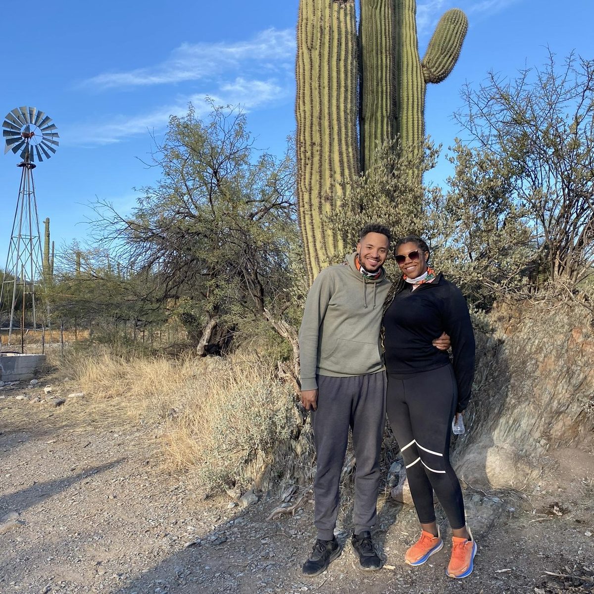 Sarah and Charles - desert hike