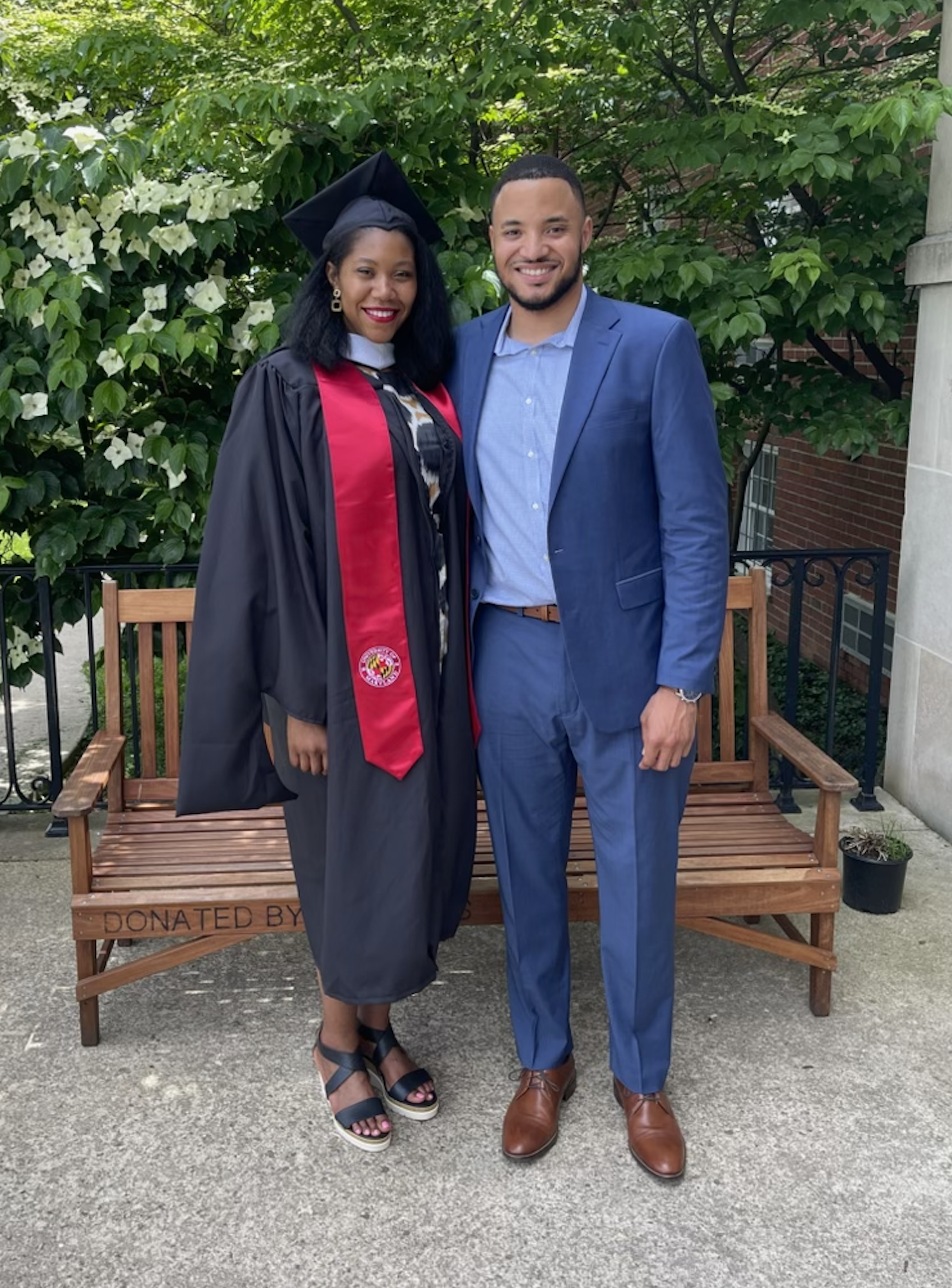 Sarah celebrating her second Master's degree