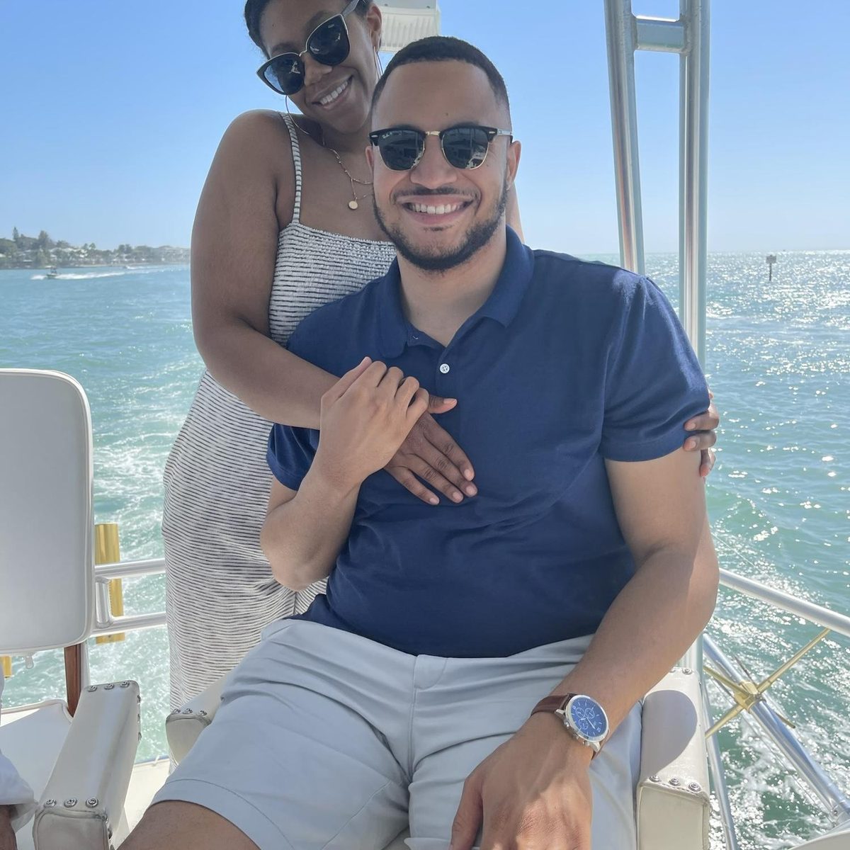 Sarah and Charles - boat day