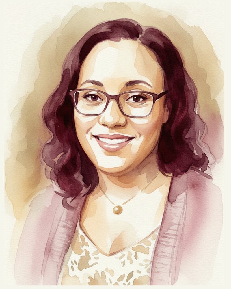 Watercolor portrait of Taylor Jones